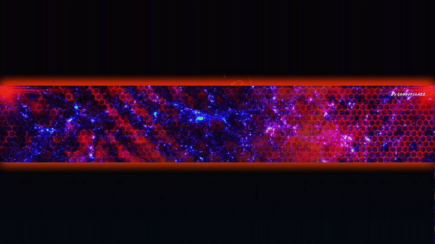 czerwony niebieski szablon banera kosmicznego bez tekstu - baner YouTube bez tekstu - - Tapeta HD