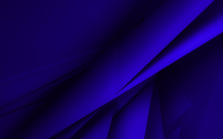 dark blue geometric shapes, , 3D textures, geometric textures, dark blue backgrounds, 3D geometric background, dark blue abstract backgrounds HD wallpaper