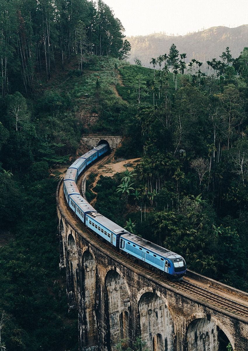 Plakat Nine Arch Bridge. Wykres podróży pociągiem, najlepsze miejsca na wakacje, podróż pociągiem Tapeta na telefon HD