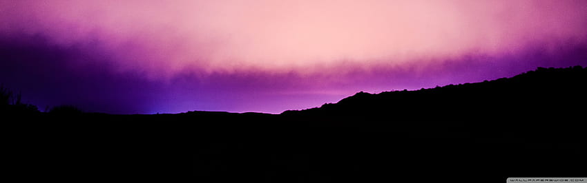 Violet Dawn Ultra Background for : Multi, 2880 X 900 Pink HD wallpaper