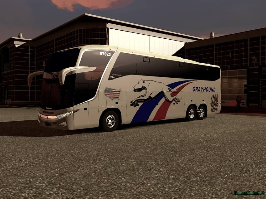 simulateur de bus, bâtiment, simulateur, autobus, levrette Fond d'écran HD
