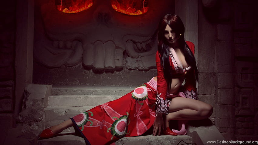 Cosplay One Piece Boa Hancock Retina Bewitching . Background HD wallpaper