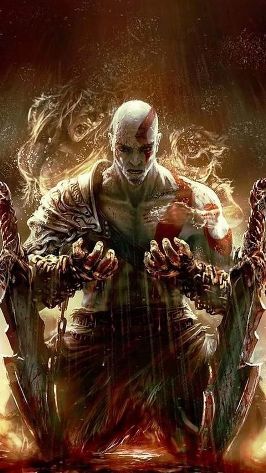 God of War Kratos pour Android Fond d'écran de téléphone HD