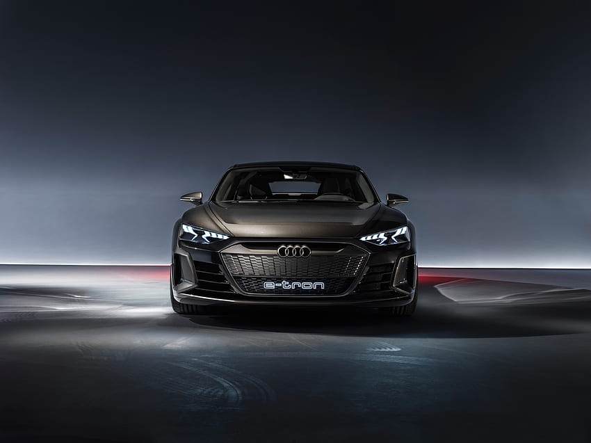 Концепция Audi e-Tron GT, кола, 2019 г HD тапет