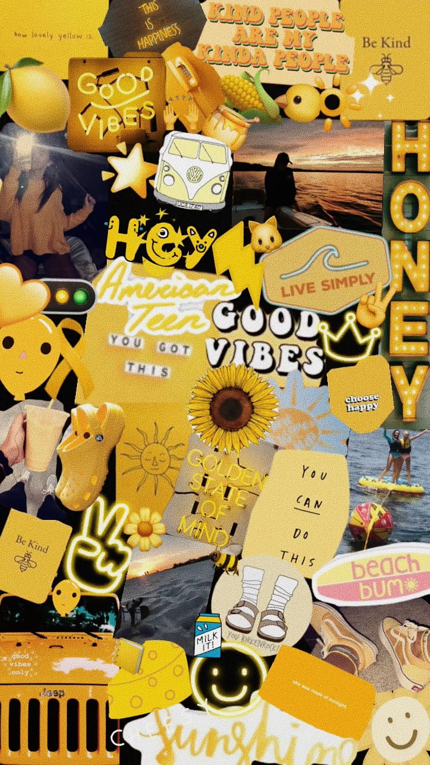 Aesthetic Collage Yellow Aesthetic Stickers Hd Phone Wallpaper Pxfuel 7063