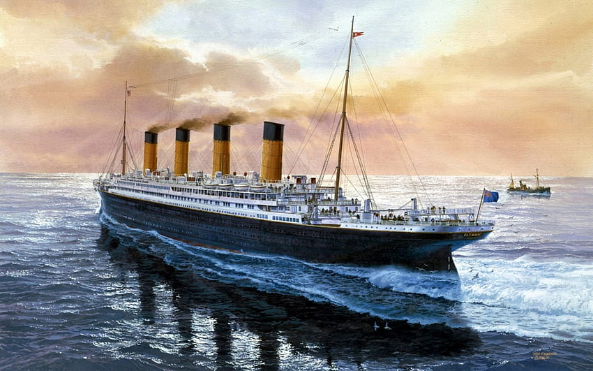 titanic cantik, kapal, titanic, liner, samudra Wallpaper HD