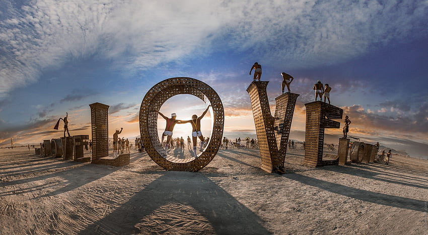 Burning Man Love Desert Gay - Resolution: HD wallpaper