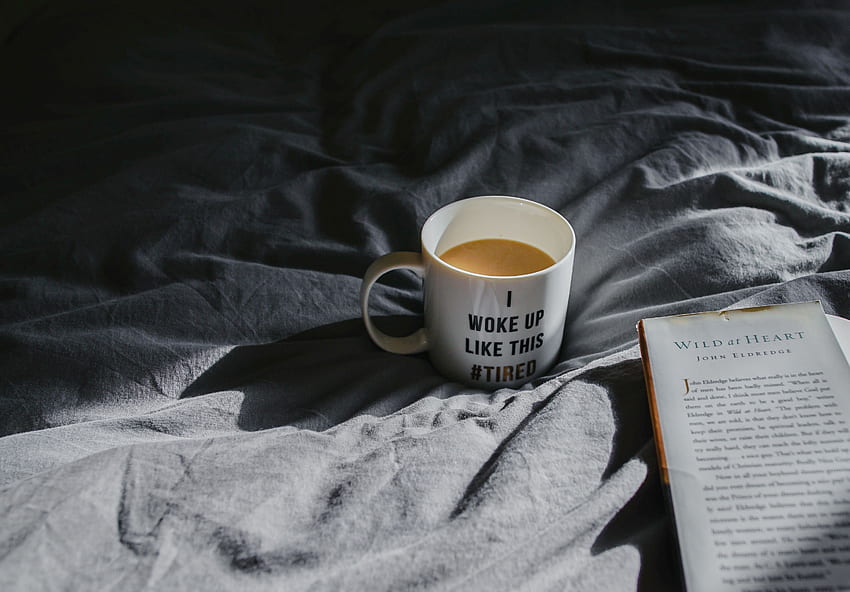 Kaffee, Worte, Tasse, Morgen, Buch, Becher HD-Hintergrundbild
