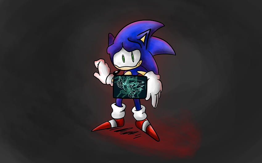 Dark sonic pixel art