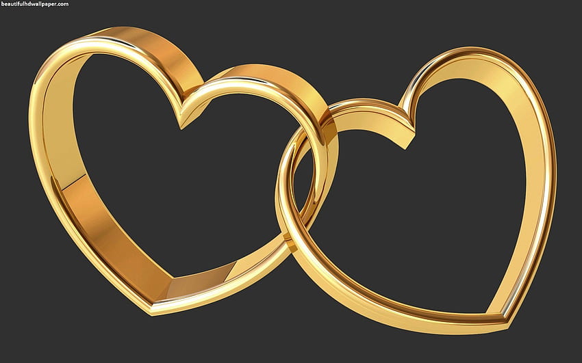 Golden couple hearts love Beautiful [] for your , Mobile & Tablet. Explore Gold  Hearts . Heart Background , Heart , Cute Heart HD wallpaper | Pxfuel