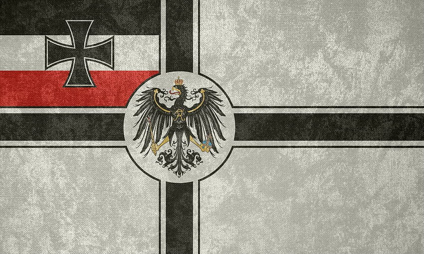 Bandera de guerra grunge del imperio alemán, bandera alemana imperial fondo de pantalla