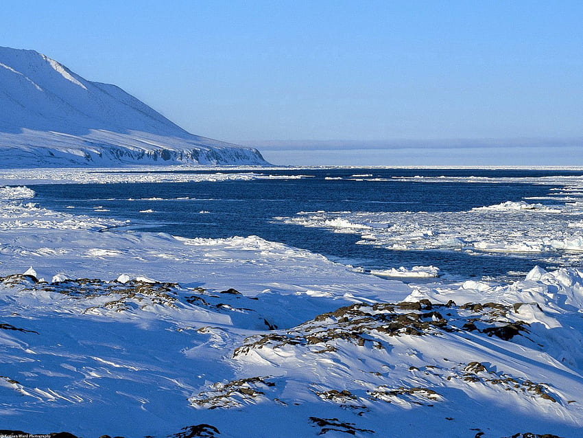 자연, 산, 얼음, 눈, 바다 HD 월페이퍼