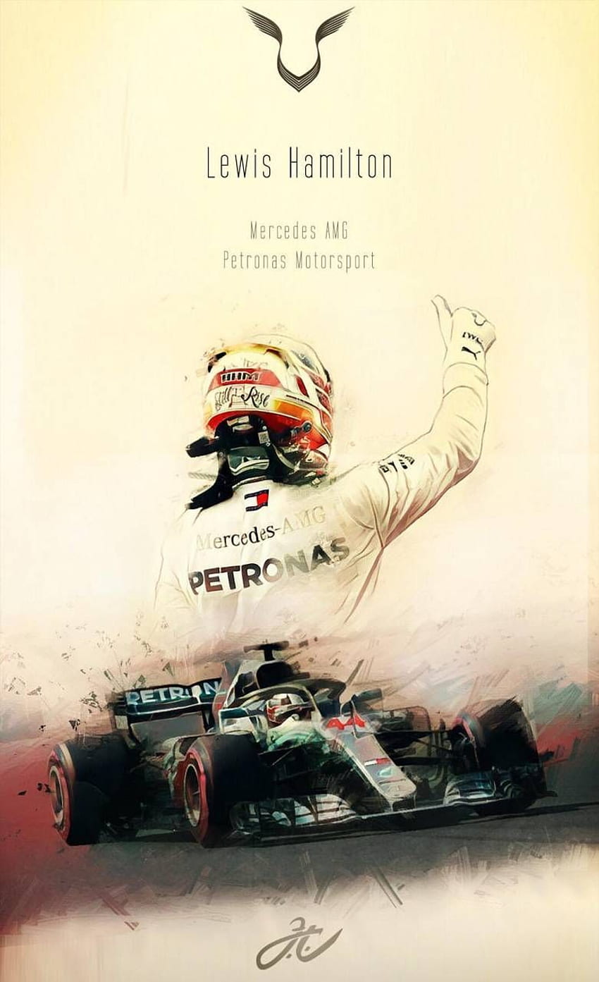 Lewis Hamilton oleh MentalAlchemy - 2e. Hamilton , Formula 1 Lewis hamilton, Mercedes lewis wallpaper ponsel HD