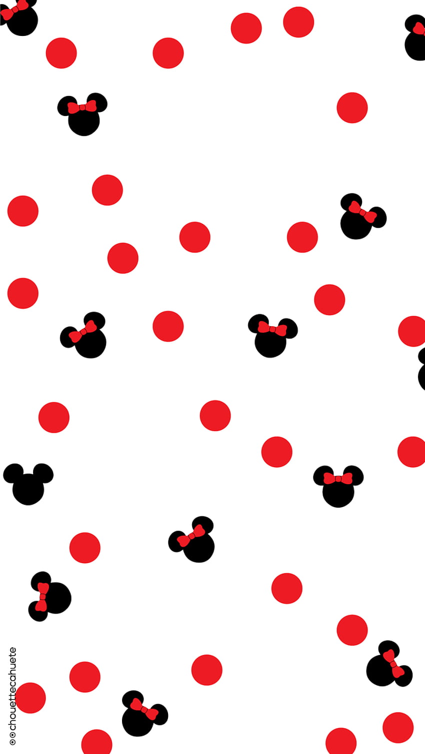 Titik Minnie Mouse, Pola Mickey Mouse wallpaper ponsel HD