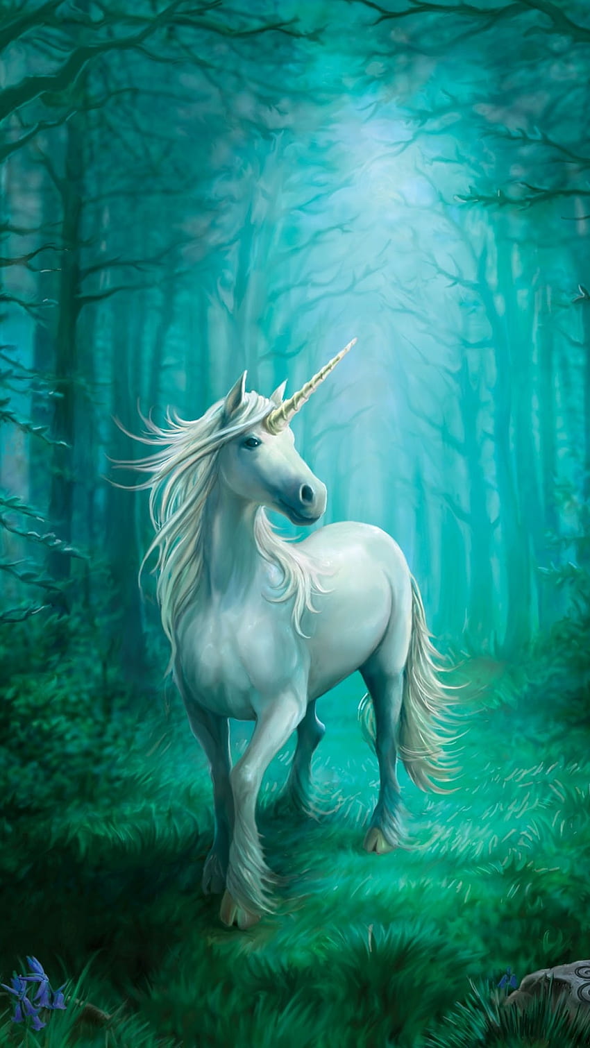 Unicórnio, Cavalo Unicórnio Branco Papel de parede de celular HD