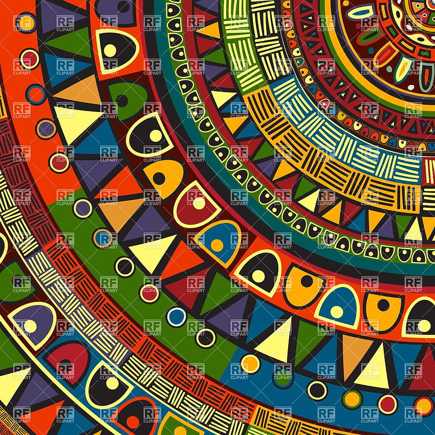 Colored tribal design, abstract art, African Tribal Art HD phone wallpaper