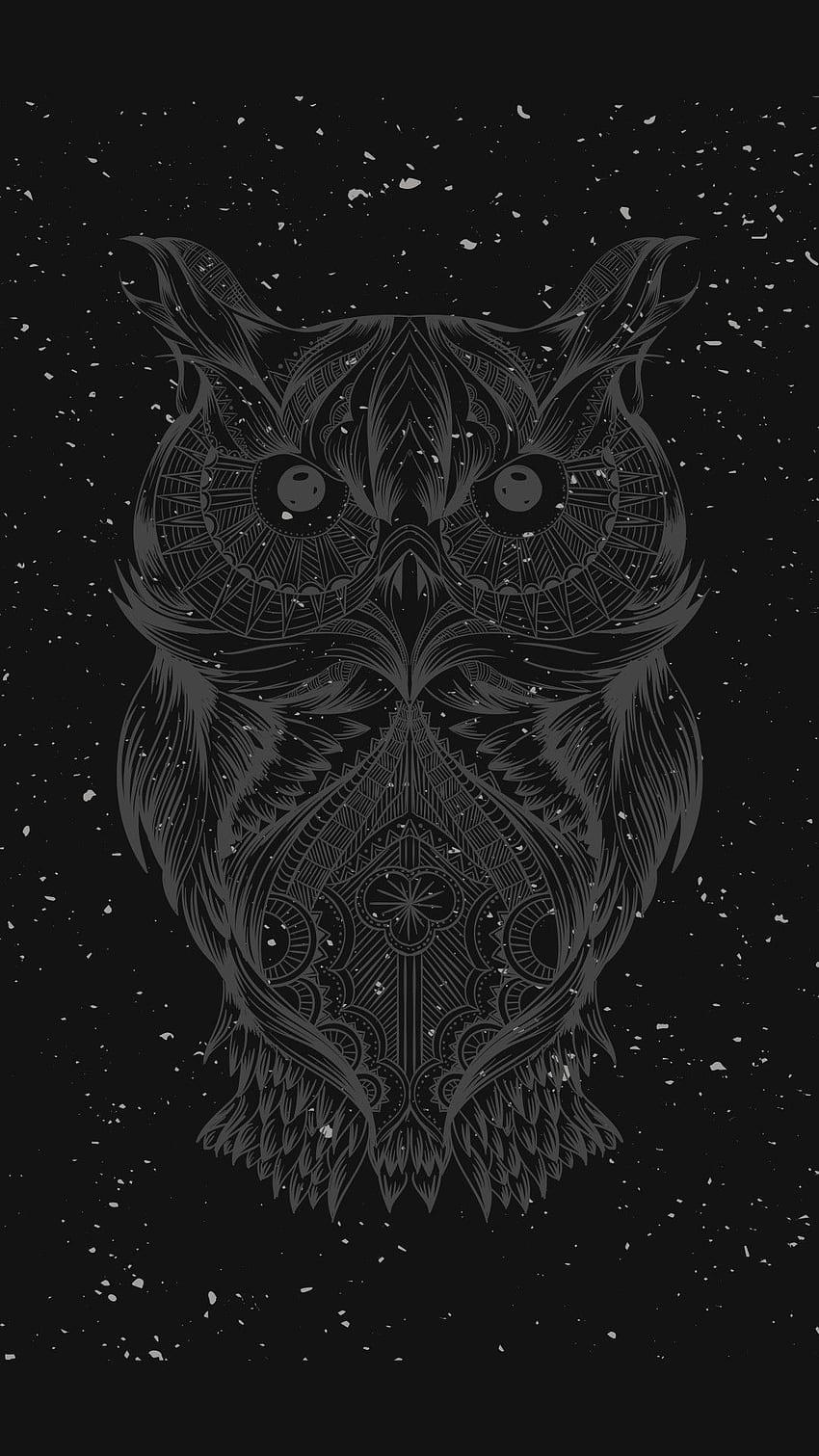 Ovo Owl, Geometric Owl HD phone wallpaper