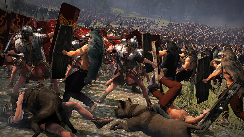 Zrzuty ekranowe Total War Rome II odtwarzają bitwę o [] na urządzeniach mobilnych i tabletach. Poznaj Legion Rzymski. Rzymski żołnierz, Cesarstwo Rzymskie Tapeta HD