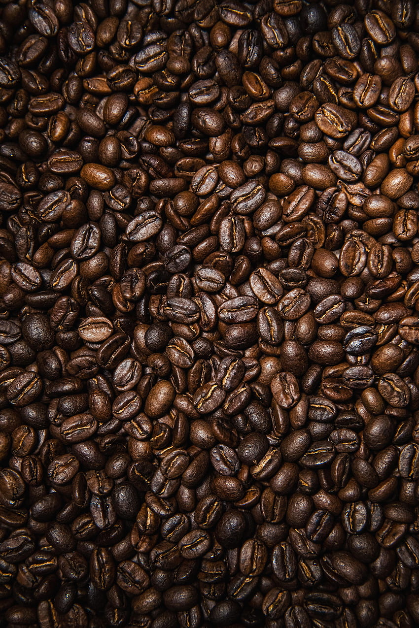 Food, Coffee, Texture, Brown, Grains, Coffee Beans, Grain HD phone wallpaper
