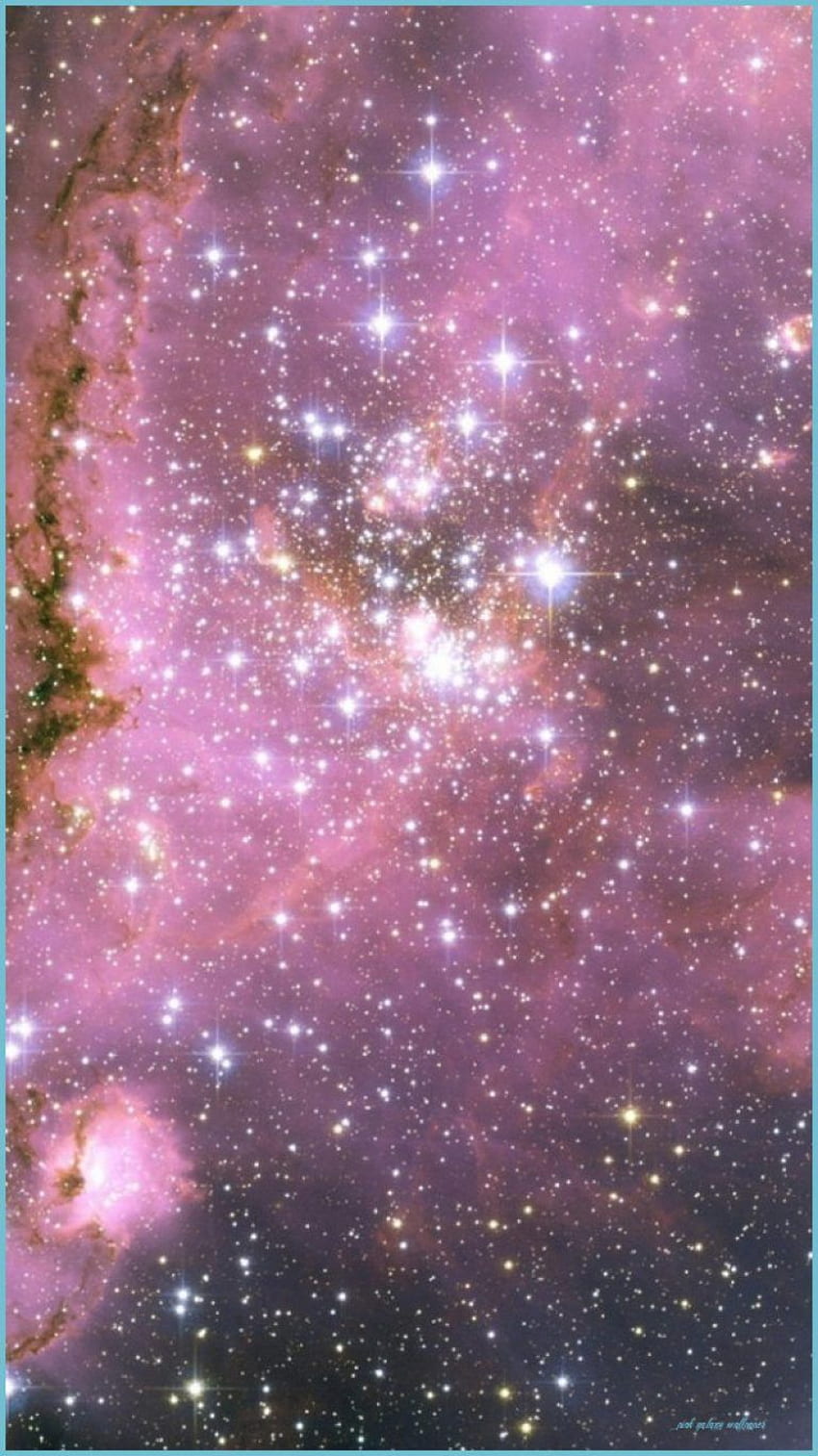 light pink galaxy background