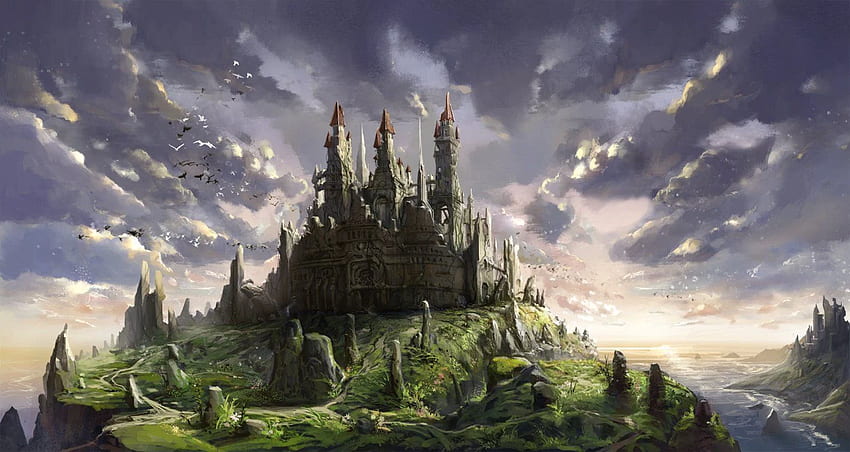 Fantasy castle, Fantasy landscape, Pixel Castle HD wallpaper | Pxfuel