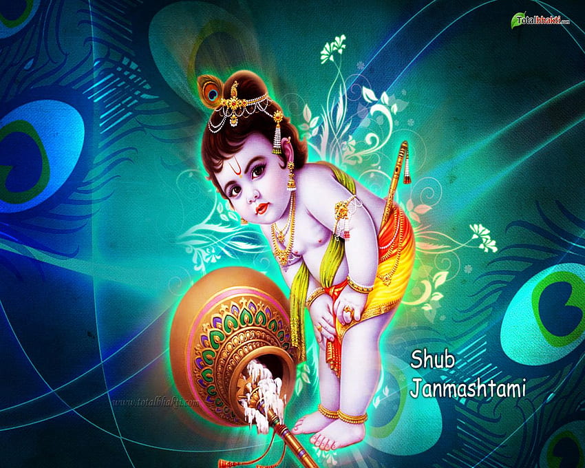 Lord Krishna For Mobile, Little Krishna HD wallpaper