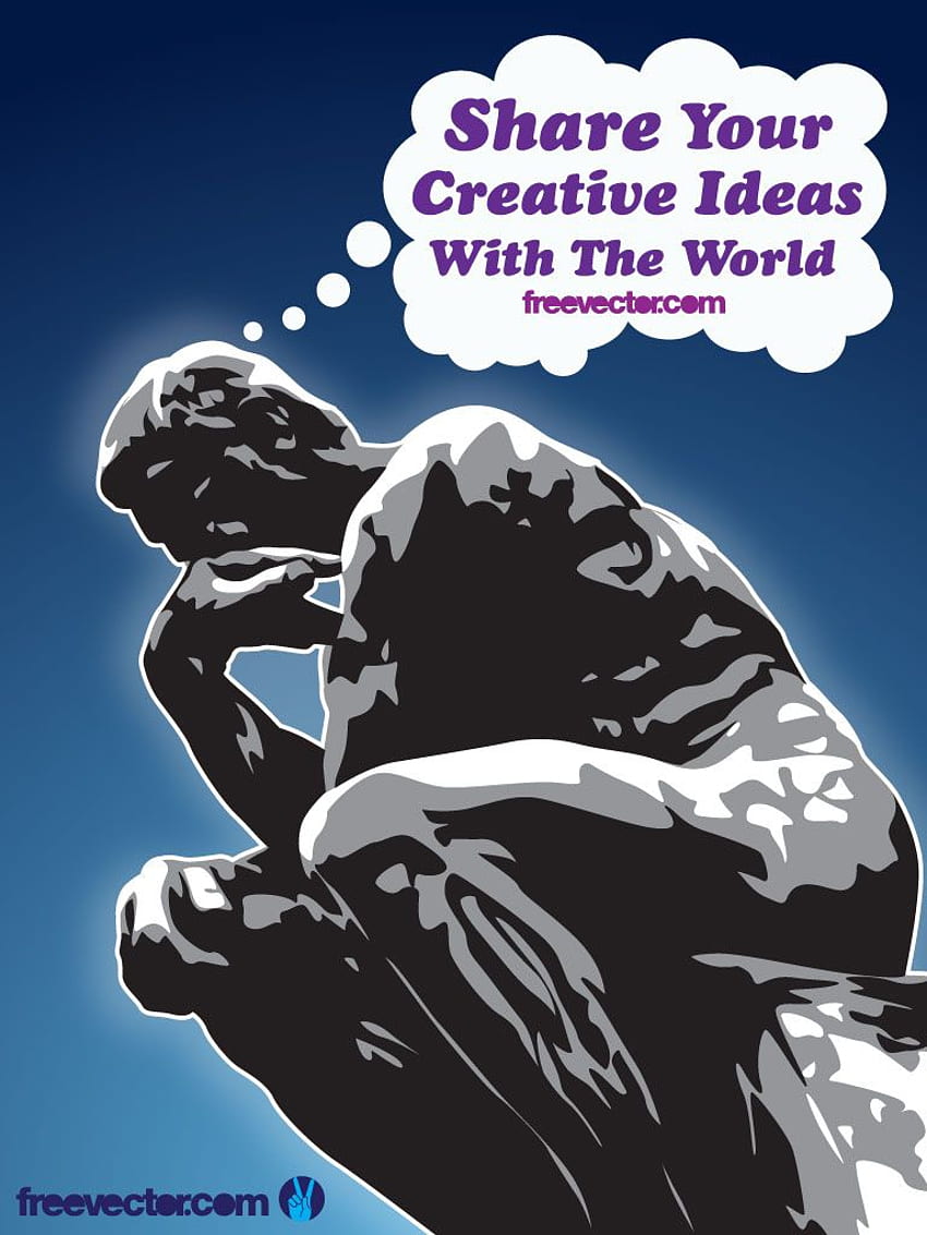 Creative Thinker, The Thinker HD phone wallpaper