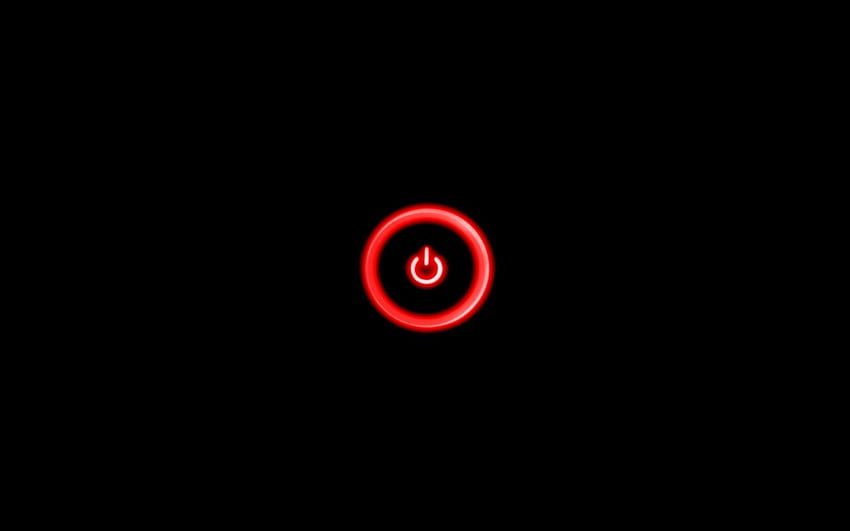 Botón de encendido rojo... fondo de pantalla