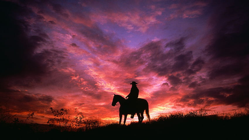 sunset cowboy on horse Animals GoodWPcom [] for your , Mobile & Tablet. Explore Western for . Country Western , Western Background & HD wallpaper