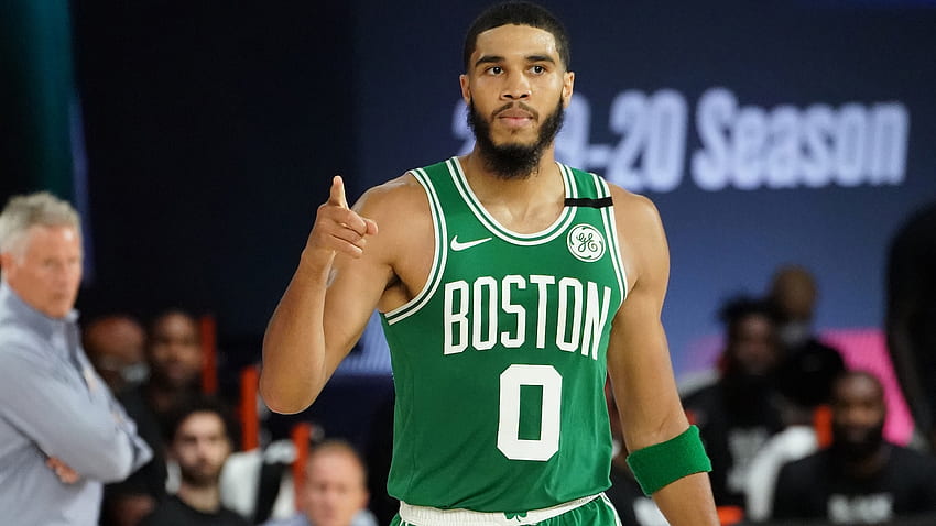 Sixers adjust, but Jayson Tatum takes over, with Celtics subs in support, Jayson Tatum Jersey HD wallpaper