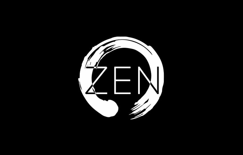 Dunkles Zen, Enso-Kreis HD-Hintergrundbild