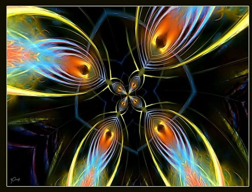 Inferno, fractal, abstract HD wallpaper