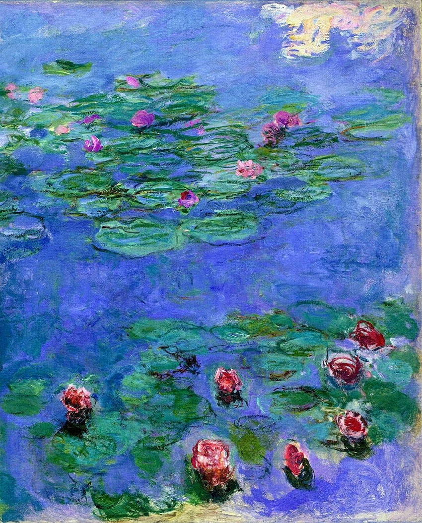 Monet Seerosen - Android / iPhone Hintergrund (png / jpg) (2021), Renoir Art HD-Handy-Hintergrundbild