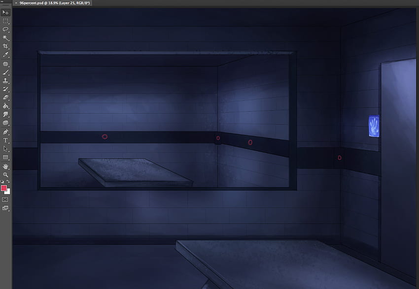 ᓖLeemorry - Dim interrogation room background WIP, which I'm posting solely because 99% of it won't be visible when I'm finished. :'D *cries in why did I draw it then* HD wallpaper
