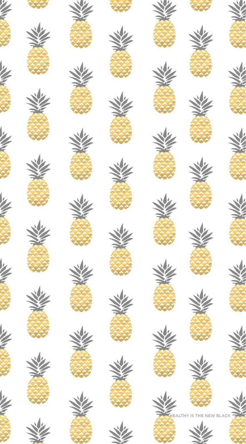 Gold Pineapples iphone . Healthy lifestyle, Cute Pineapple HD phone wallpaper