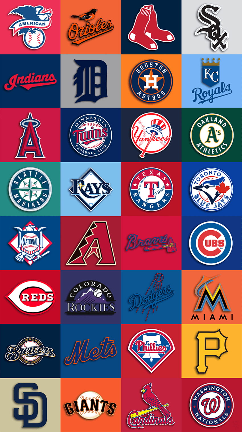 iPhone da MLB, beisebol azul Papel de parede de celular HD