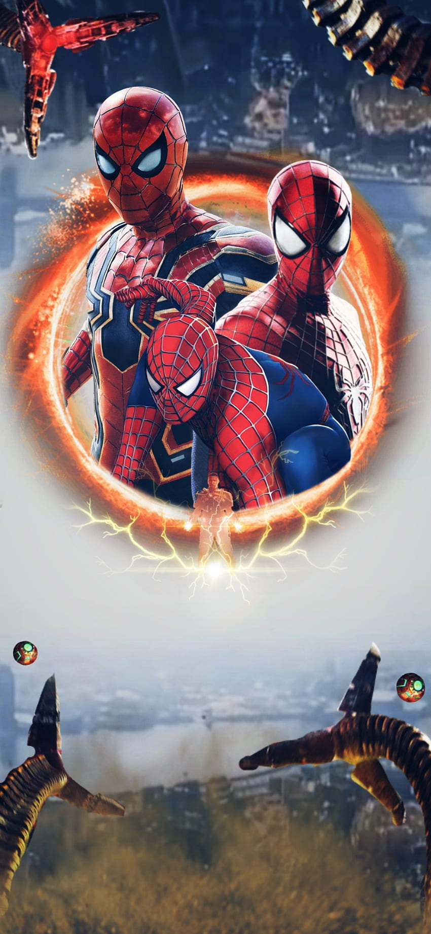 SPIDERMAN NWH, rot, elektrisch, azul HD-Handy-Hintergrundbild