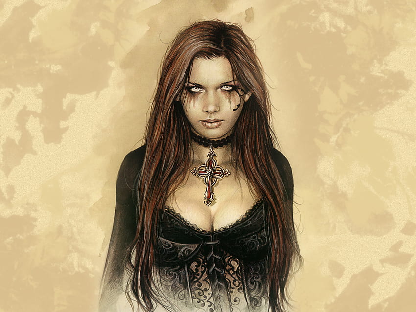 maquillaje-gotico, gotisch HD-Hintergrundbild