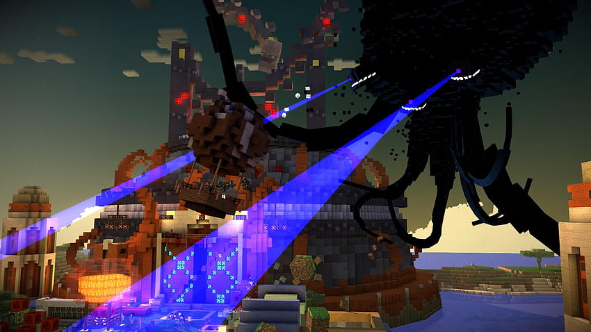 Minecraft: Story Mode Episode 4 mendarat minggu depan, Minecraft Wither Storm Wallpaper HD