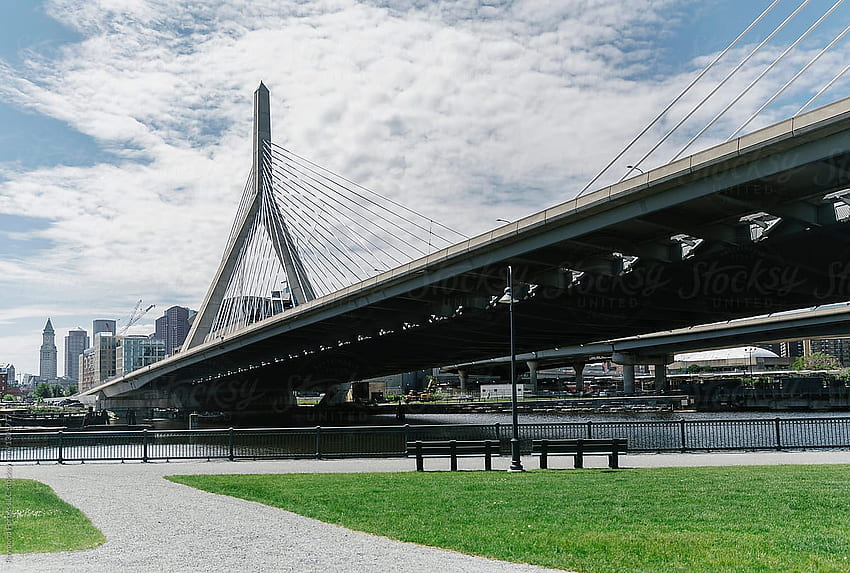 สะพาน Zakim โดย Raymond Forbes - บอสตัน สะพาน วอลล์เปเปอร์ HD