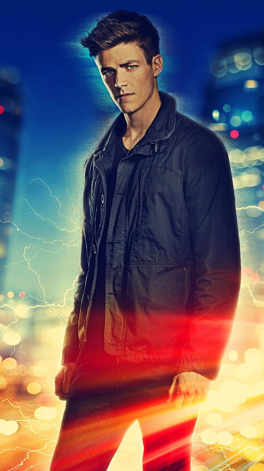 Grant Gustin como Barry Allen em The Flash iPhone 7 Papel de parede de celular HD