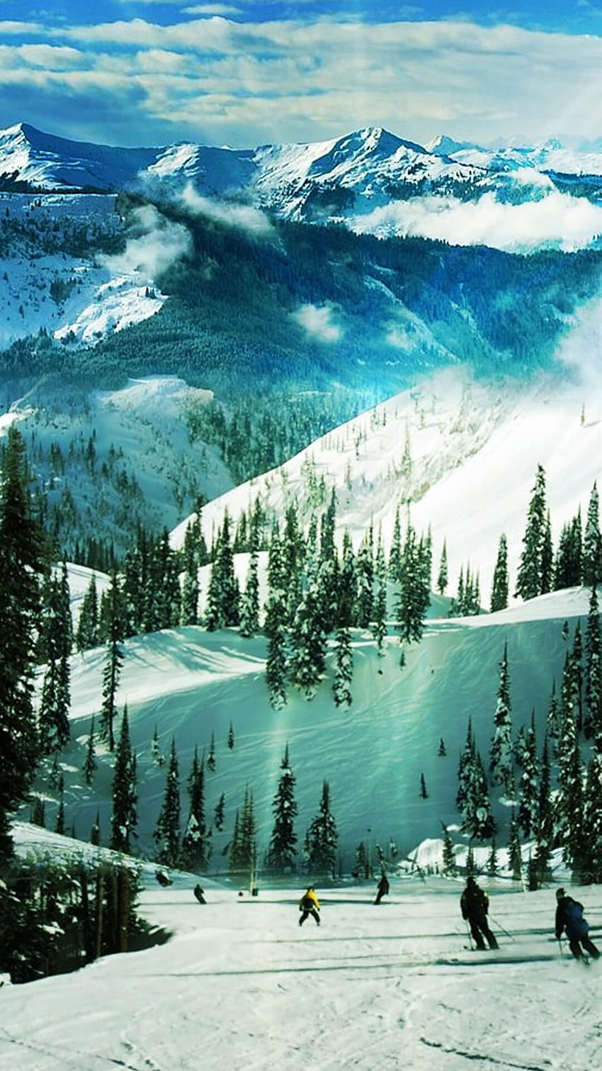 Ski Slope Paradise Winter Landscape iPhone 6 Plus - iPhone HD phone wallpaper