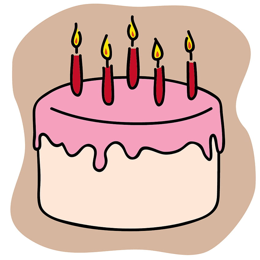 Gâteau D'anniversaire Png Clipart PNG . PngClipart, dessin animé Birtay gâteau Fond d'écran de téléphone HD