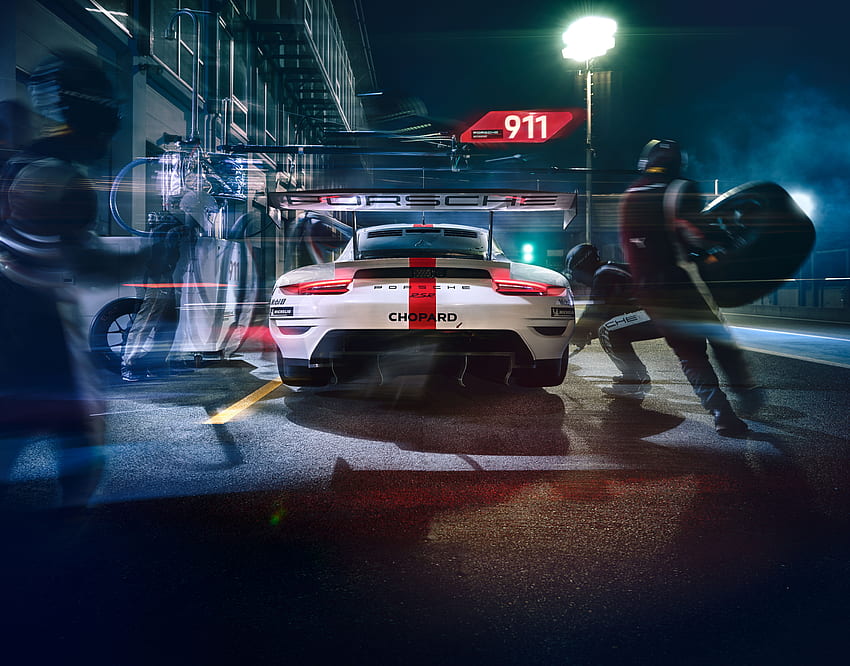 2019 Porsche 911 RSR, hinten HD-Hintergrundbild