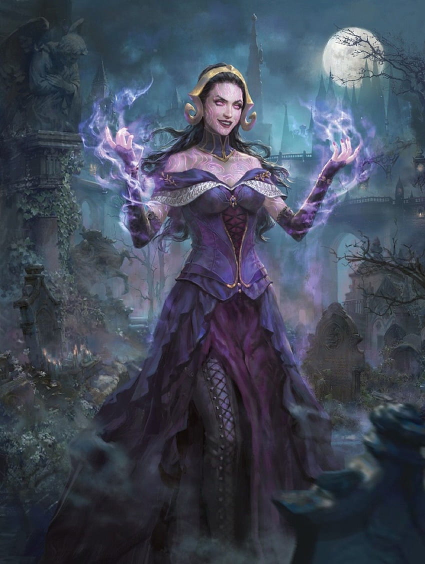 Wallpaper ID: 945087 / zombies, 1080P, witch, Magic: The Gathering, fantasy  art, Liliana Vess free download
