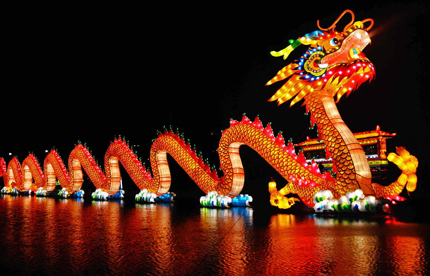 Najlepszy Festiwal Chińskiego Nowego Roku. Tradycje chińskiego nowego roku, chiński nowy rok smoka, rok smoka, chiński zodiakalny smok Tapeta HD
