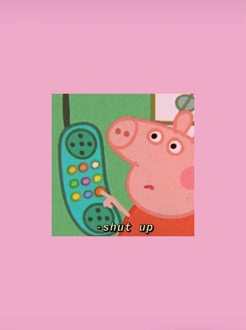 Peppa pig. Peppa pig , Cartoon iphone, Pig, Peppa Pig Meme HD phone wallpaper
