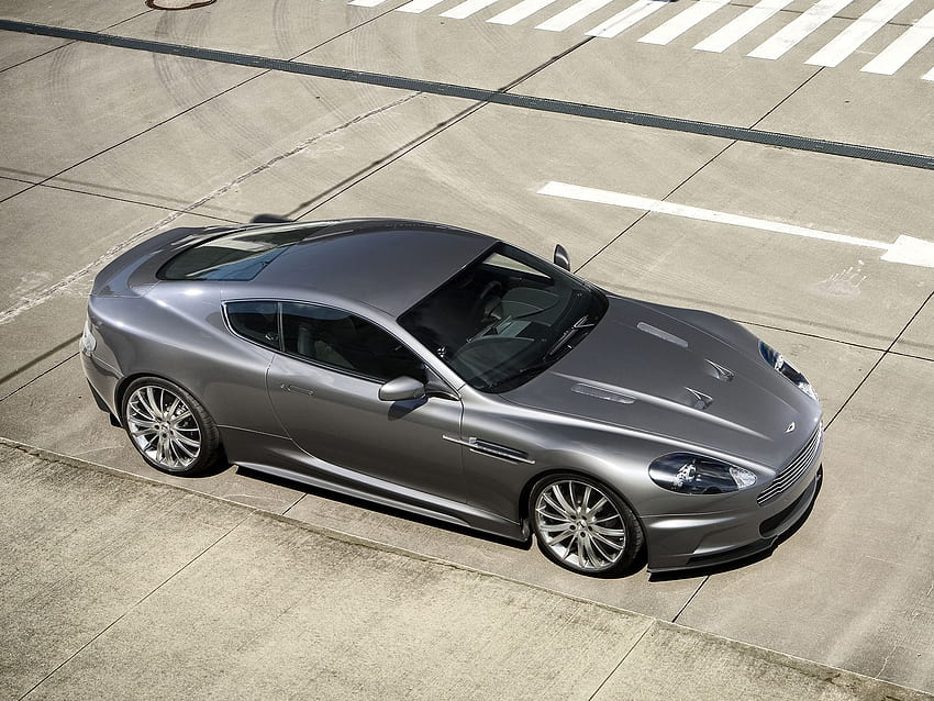 Aston Martin, Cars, View From Above, Asphalt, Grey, Style, Dbs, 2009 HD wallpaper