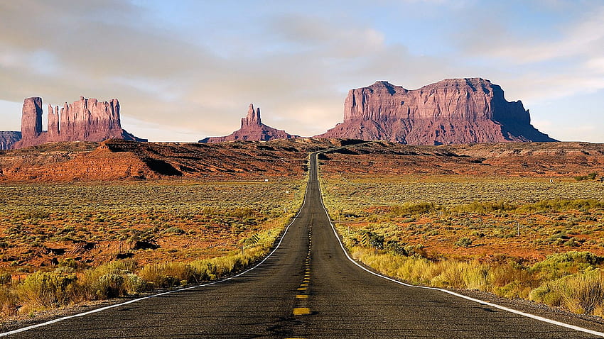 nature, deserts, roads, Utah, Route 163, Utah Landscape HD wallpaper