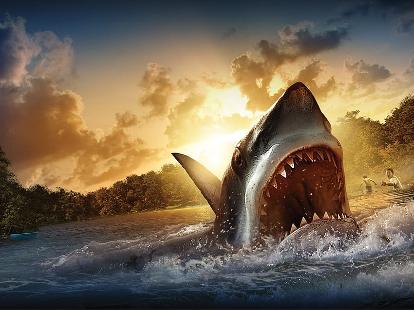 Shark 47 Go - Not Go Away, Cool Shark HD wallpaper